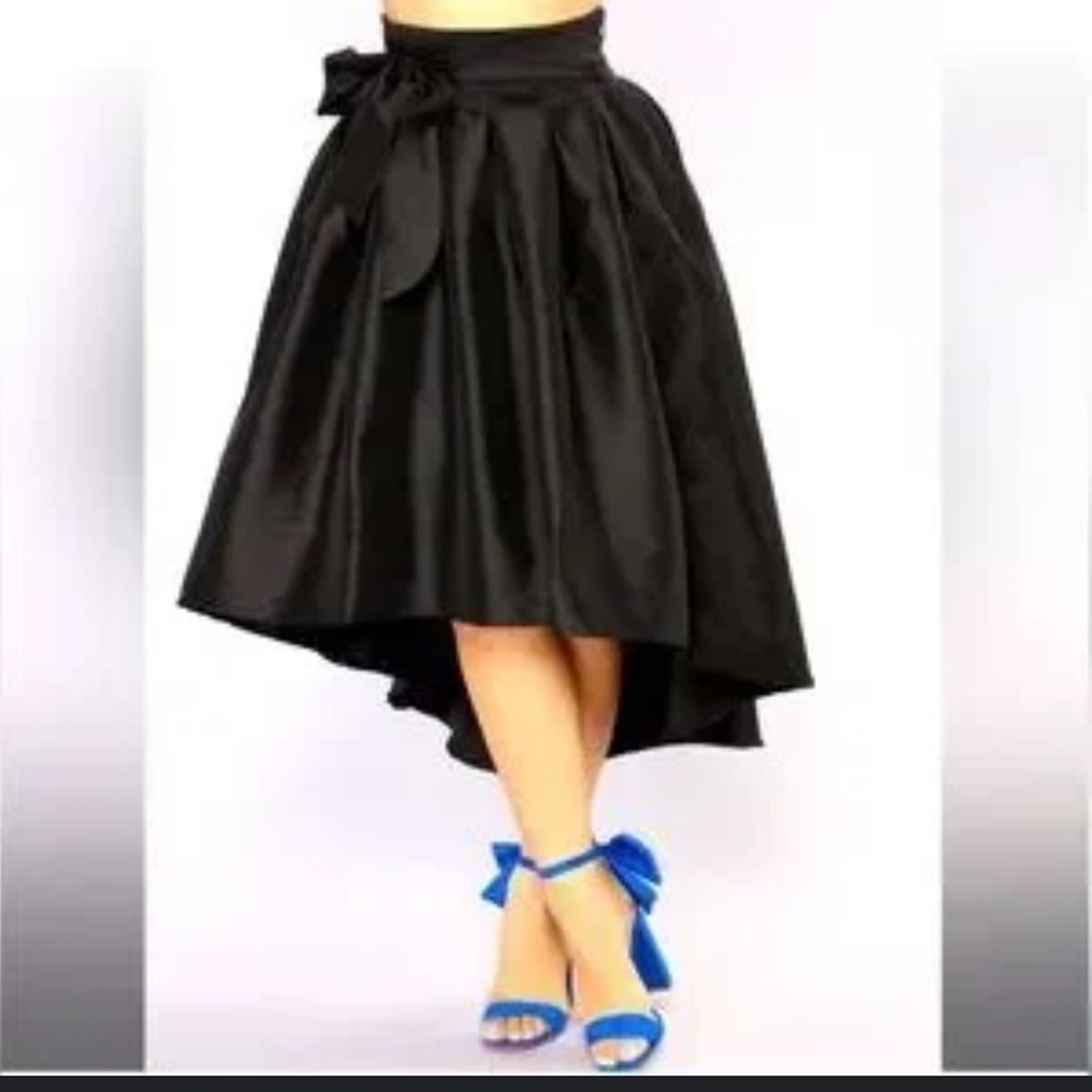 NEW - Haute Monde high low satin skirt